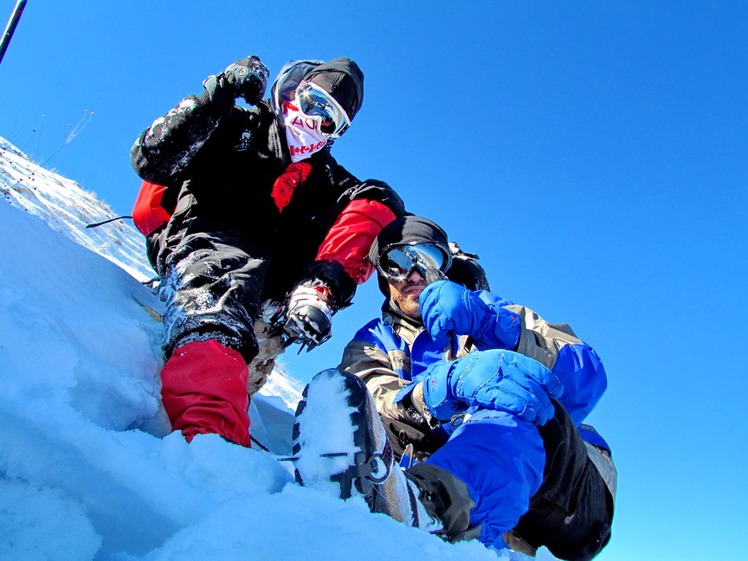 amir & salar .F sahand top of kamal Mountain in sahand