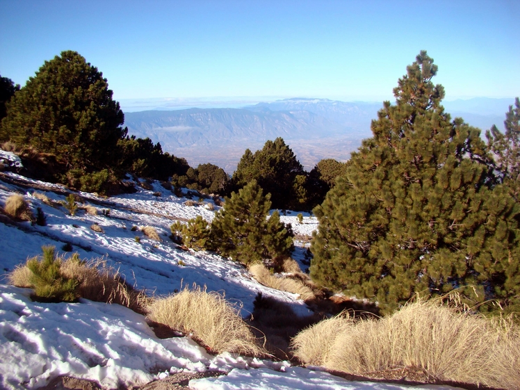 The snowy mountain, Nevado de Colima