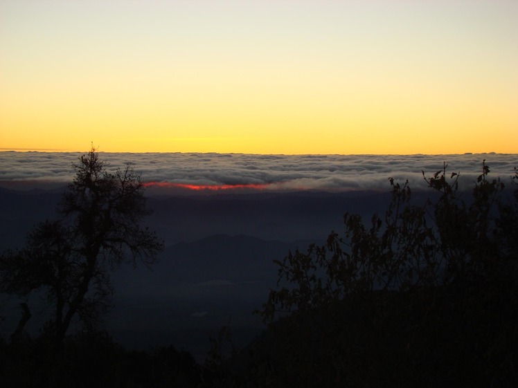 Amazing sinrise up of Nevado, Nevado de Colima