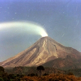 Actived volcano El colima, Nevado de Colima