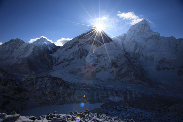 Sunrise from the summit of Everest, Mount Everest