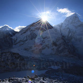 Sunrise from the summit of Everest, Mount Everest