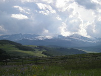 Looking at Cloud Peak from on the Bighorn Mountains photo