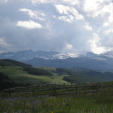 Looking at Cloud Peak from on the Bighorn Mountains