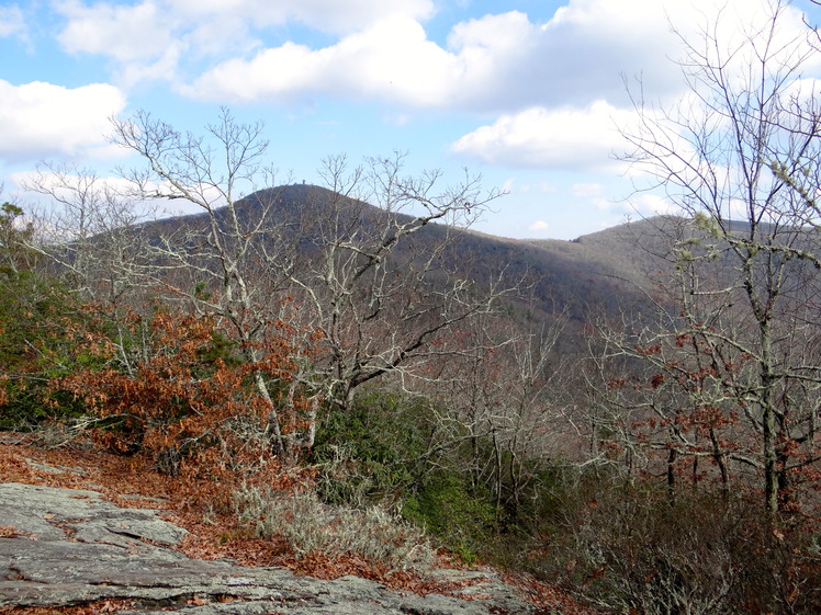 Brasstown Bald from Arkarqua Trail in Winter