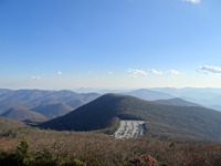 Brasstown Bald parking Area from Summit photo