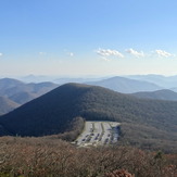 Brasstown Bald parking Area from Summit