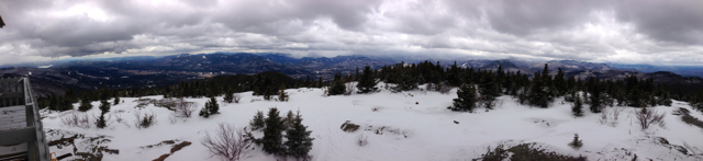 270 degree view Kearsarge North (S to N), Mount Kearsarge (Carroll County, New Hampshire)