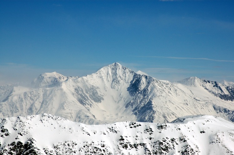 South face from Cima di Pleres, Similaun