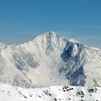 South face from Cima di Pleres, Similaun