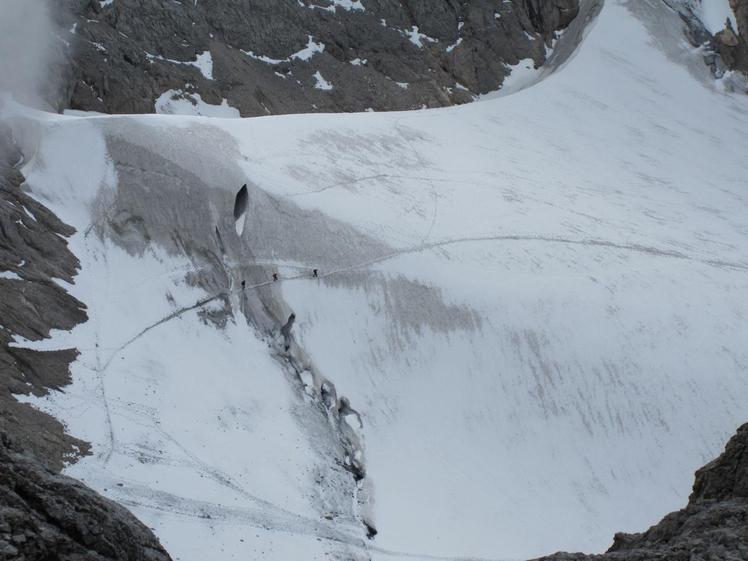 The way from Dachstein to Adamek hutte, Hoher Dachstein