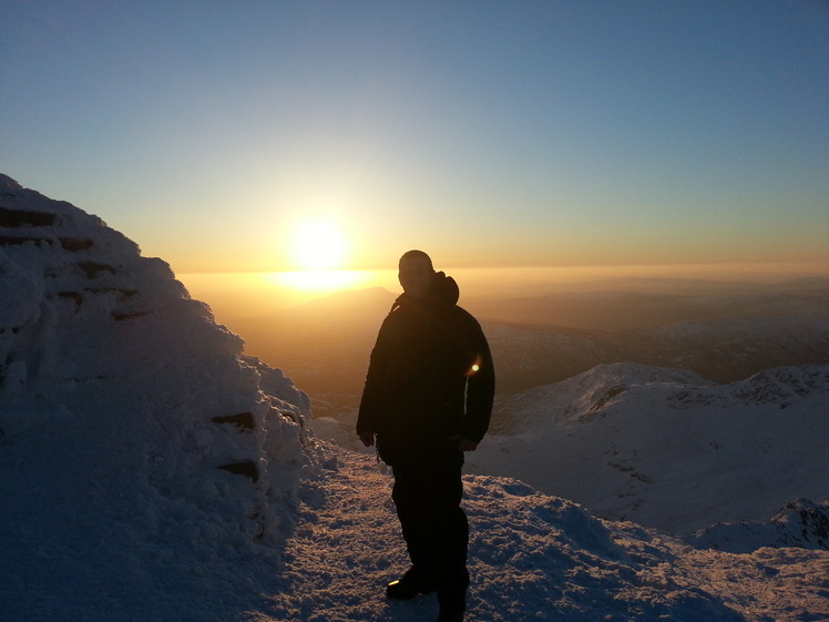 Snowdon summit sunrise