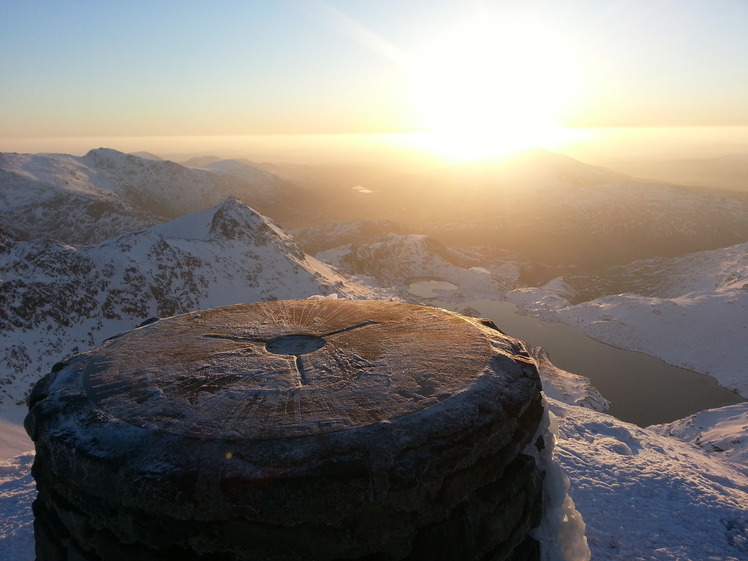 The view from the trig point, Snowdon