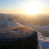 The view from the trig point, Snowdon