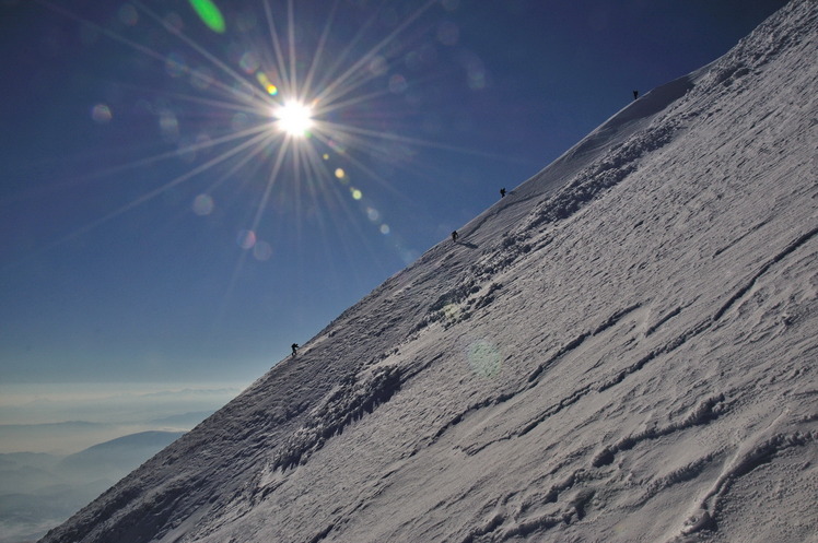 Climbing Ljuboten