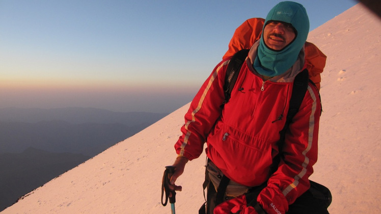 sunset during climbing down, Damavand (دماوند)