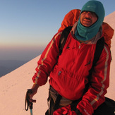 sunset during climbing down, Damavand (دماوند)