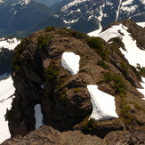 south ridge of Klitsa from summit, Klitsa Mountain