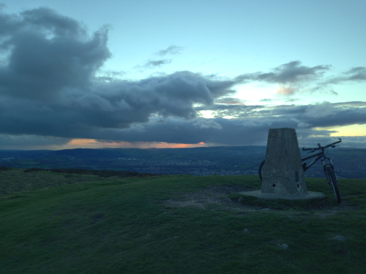 Stormy Sunset, Garth Mountain, Mynydd y Garth