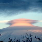 Lenticular Cloud Over Villarrica Volcano, Villarrica (volcano)