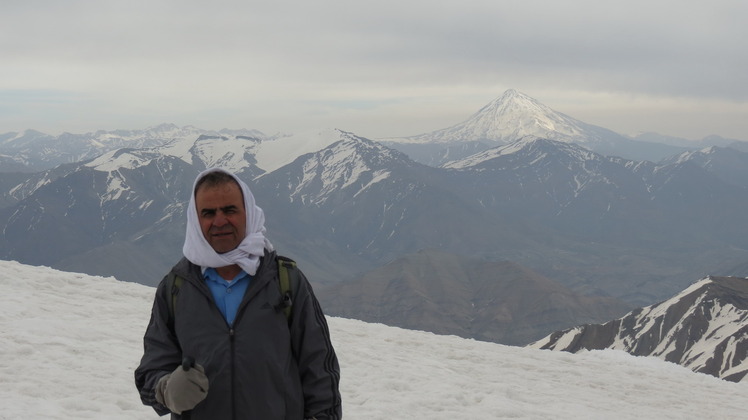 View of Damavead from Tochal, Damavand (دماوند)