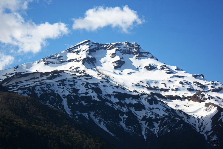 Tolhuaca Volcano from Laguna Blanca