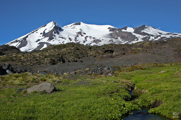 Nevado de Chillan desde fin de las vegas, Nevados de Chillán