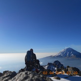 A talk with the volcano., Iztaccihuatl