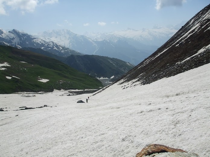 Approaching-the-gulley, Deo Tibba