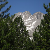 the 'V'  shape of higher summits of Olympuw, Mount Olympus