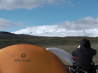 Mt Wrangell from Long Glacier Tundra, Mount Wrangell photo