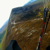 Soaring above Croagh Patrick's trail