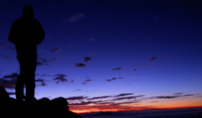 Amanacer en volcan Lanin