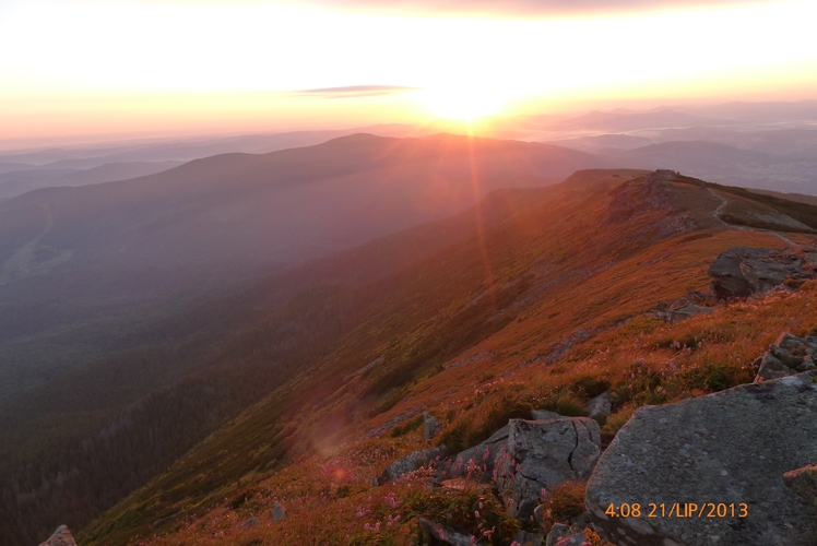 sunrise, Babia Góra