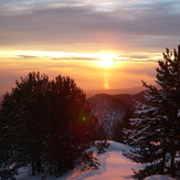 the sun rise, Mount Olympus