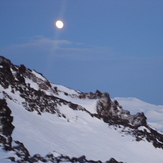 LUNA LLENA AL AMANECER, Volcan Lanin