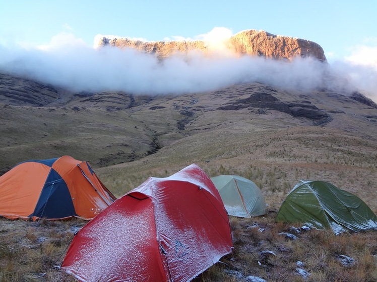 Camping under Giants Castle, Giant's Castle