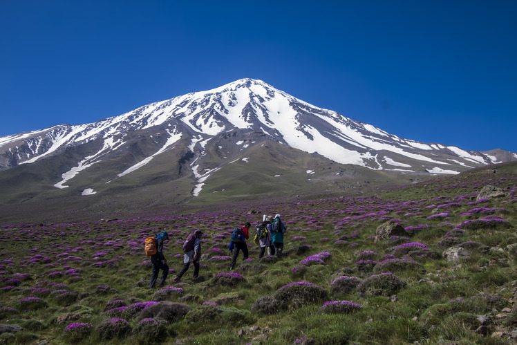 North side of Mount Damavand, Damavand (دماوند)