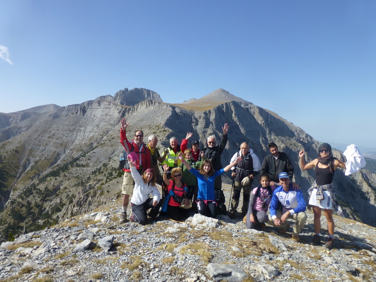 View from Skourta to Olympus peaks, Mount Olympus