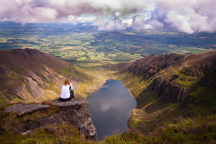 The view over Coumshinaun Lake, Comeragh Mountains