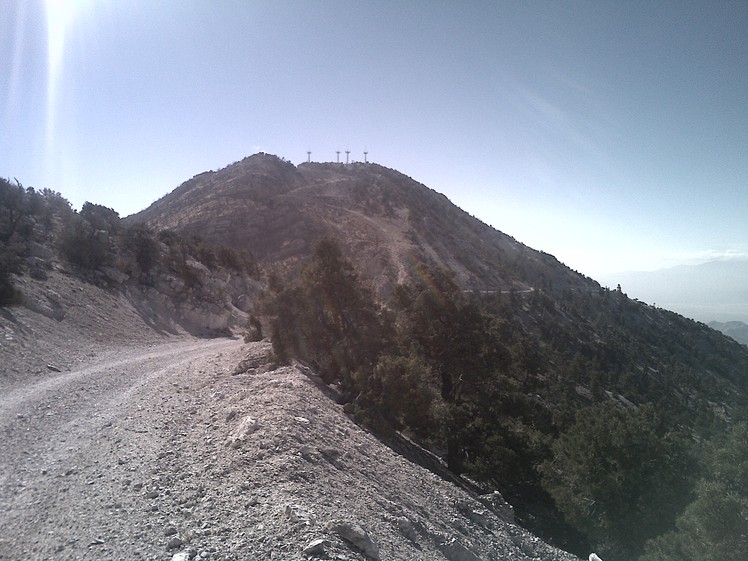 Looking back on way to Potosi Summit, Potosi Mountain