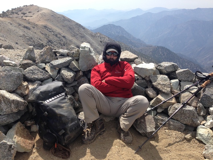 Anthony Fiore at the top of Mount San Antonio