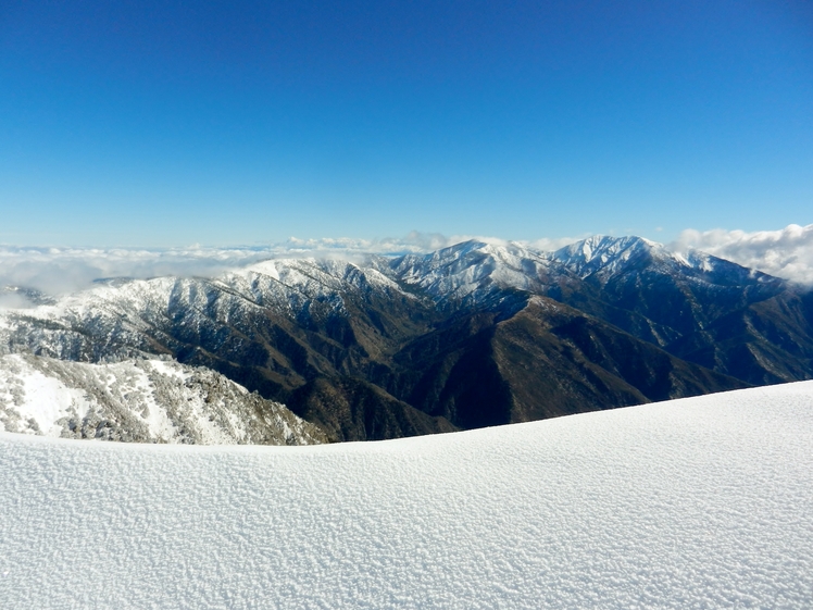 Looking toward Mount Baldy from Baden Powell, Mount Baden-Powell