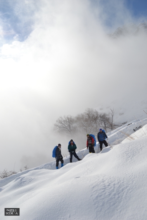 Climbing in the fog, Touchal