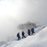 Climbing in the fog, Touchal