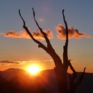 Sunrise, from camp on the Mountaineers Route