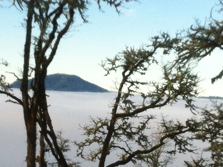 Mt Pisgah looking like Mt. Fuji, Mount Pisgah (Oregon)