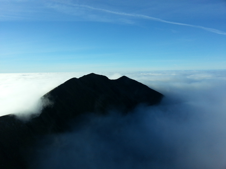 Caher Mountain, Macgillycuddy Reeks, Kerry., Carrantuohill