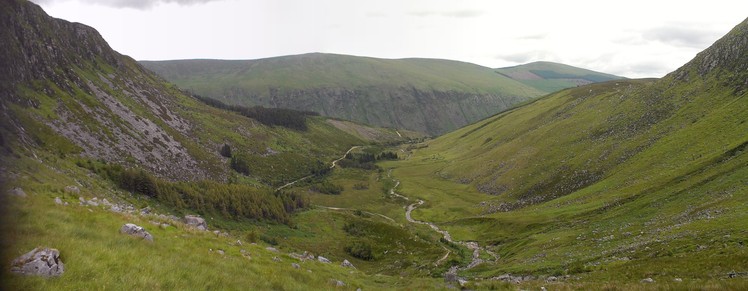 route from Glenmalure, Lugnaquilla