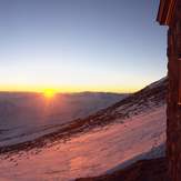 Sunset near Mount Damavand shelter., Damavand (دماوند)